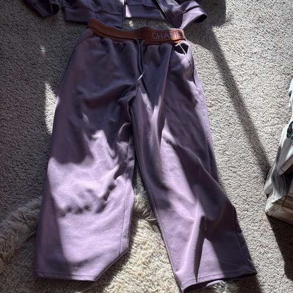 Embroidered CC  jacket this is a boutique item with CC logo.with pants - Picture 2 of 4